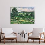 Canvas print The tree by the bend, Cezanne Paul