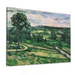 Canvas print The tree by the bend, Cezanne Paul