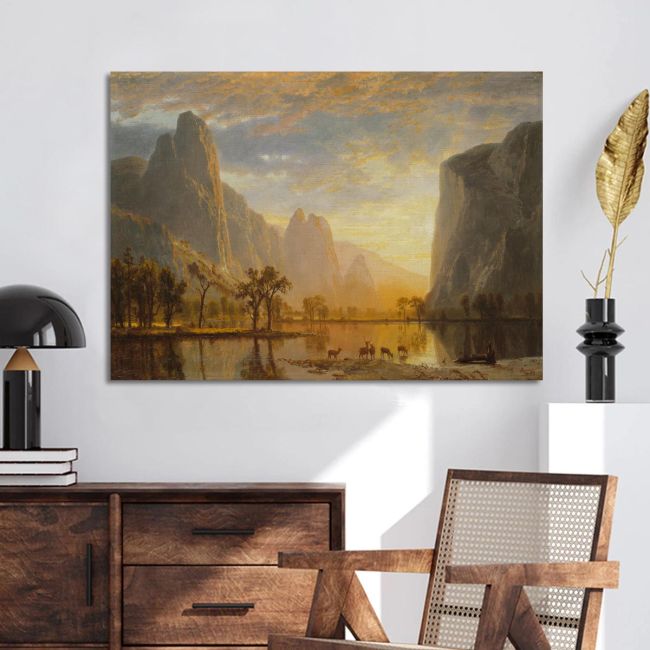 Canvas print Yosemite valley, Bierstadt Albert