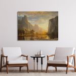 Canvas print Yosemite valley, Bierstadt Albert
