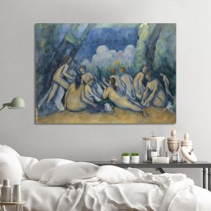 Canvas print Bathers, Cezanne Paul