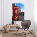 Canvas print English telephone booth
