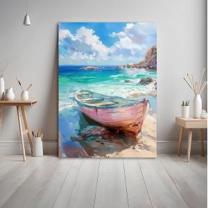 Πίνακας ζωγραφικής Boat on the shore