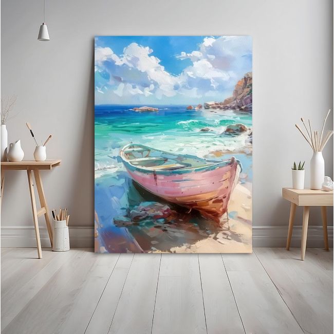 Πίνακας ζωγραφικής Boat on the shore