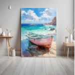Πίνακας ζωγραφικής Boat on the shore
