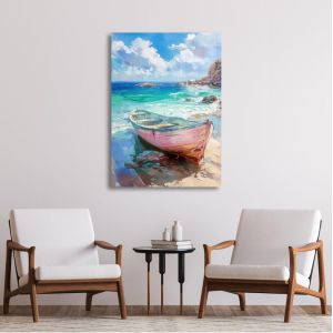 Canvas print Boat on the shore 2