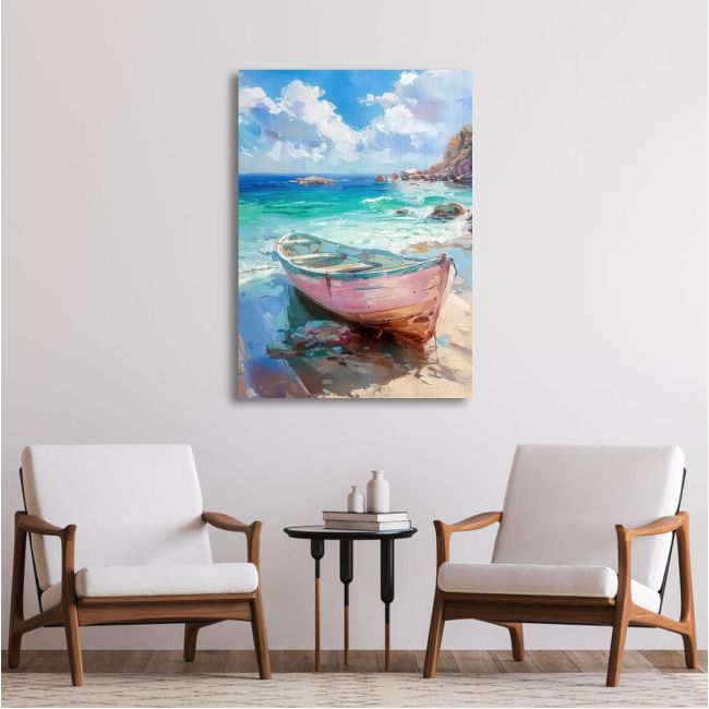Πίνακας ζωγραφικής Boat on the shore