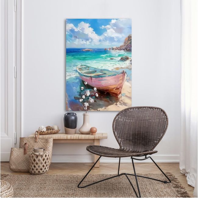 Πίνακας ζωγραφικής Boat on the shore