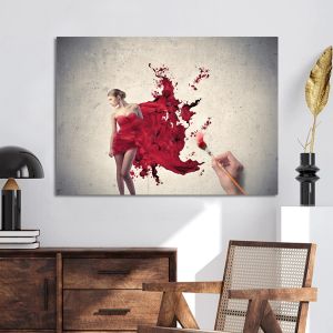 Canvas print Paint me!