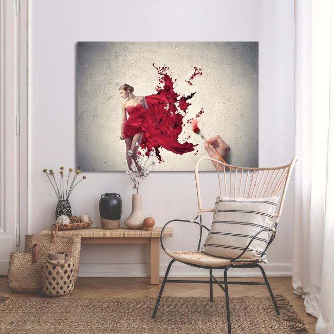 Canvas print Paint me!