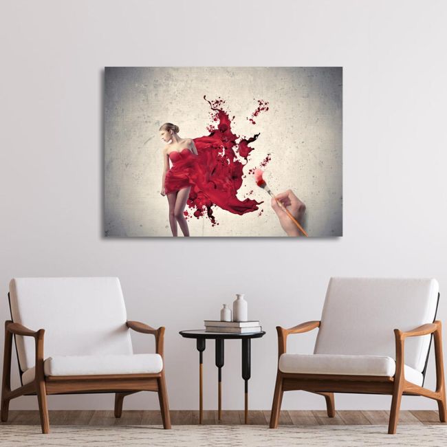 Canvas print Paint me!