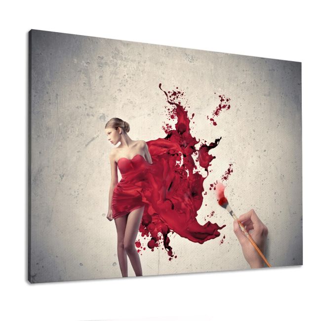 Canvas print Paint me!