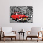 Πίνακας σε καμβά Αβάνα αυτοκίνητα, Havana cars