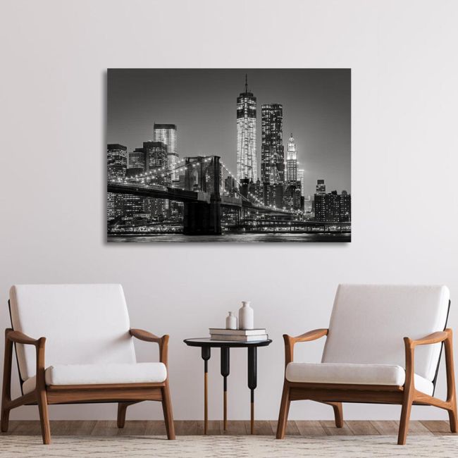 Πίνακας σε καμβά Μπρούκλυν γέφυρα, Brooklyn bridge