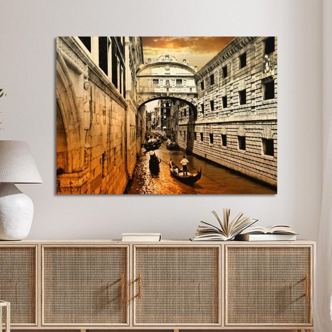 Canvas print Venice sunset