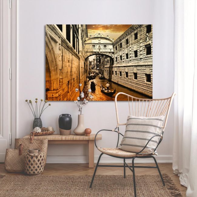 Canvas print Venice sunset