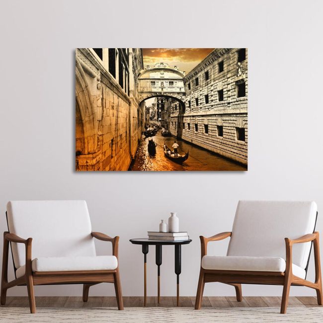 Canvas print Venice sunset