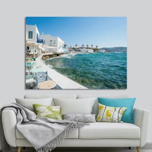 Canvas print Mykonos view
