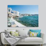 Canvas print Mykonos view