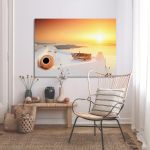 Canvas print Santorini trip