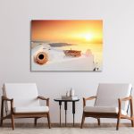 Canvas print Santorini trip