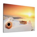 Canvas print Santorini trip