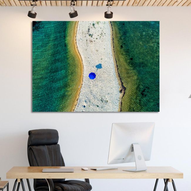 Canvas printAerial view of the beautiful Karidi beach
