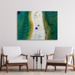 Canvas printAerial view of the beautiful Karidi beach