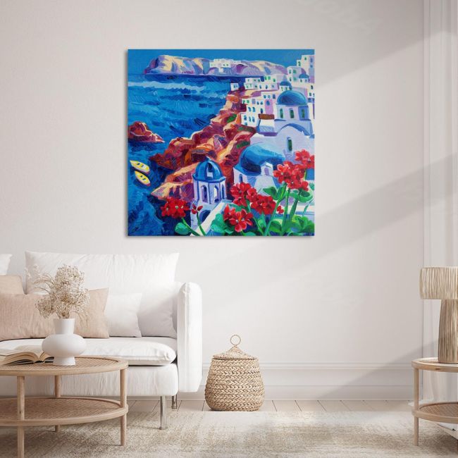Canvas print Greek island landscape II