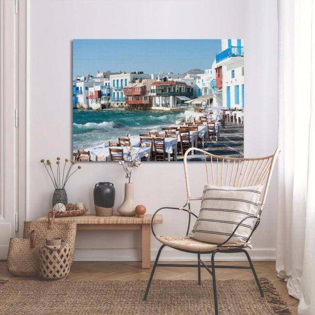 Canvas print Mykonos little Venice