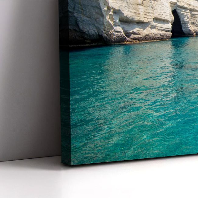 Πίνακας σε καμβά Μύλος, Rock formations and sea caves in Milos