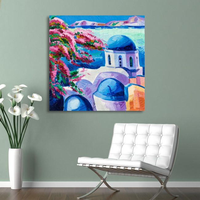 Canvas print Greek island landscape I
