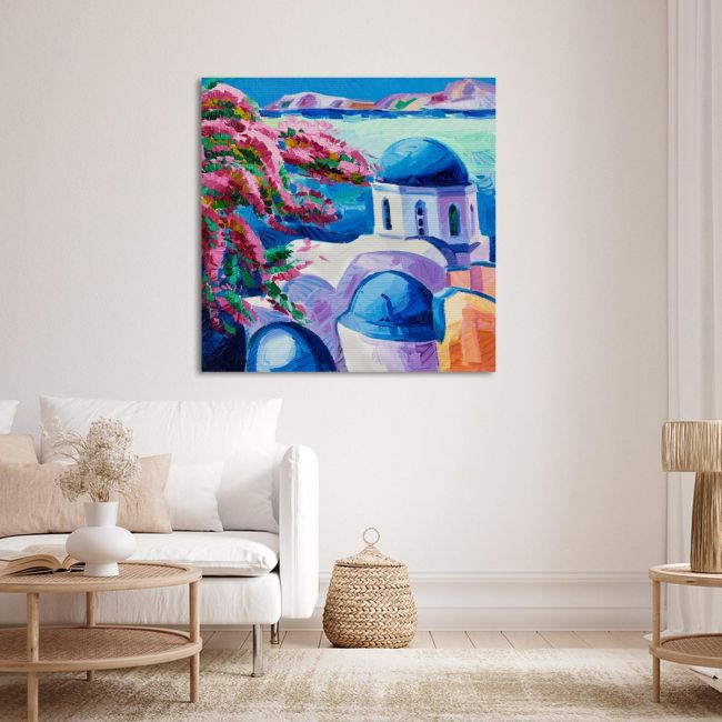 Canvas print Greek island landscape I
