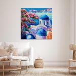 Canvas print Greek island landscape I