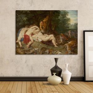 Πίνακας ζωγραφικής Σάτυροι και Άρτεμις, Rubens Peter Paul