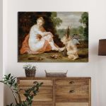 Canvas print Venus and Cupid warming themselves, Rubens Peter Paul