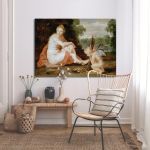 Canvas print Venus and Cupid warming themselves, Rubens Peter Paul