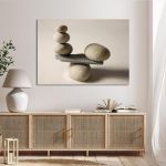 Canvas print Stones scale