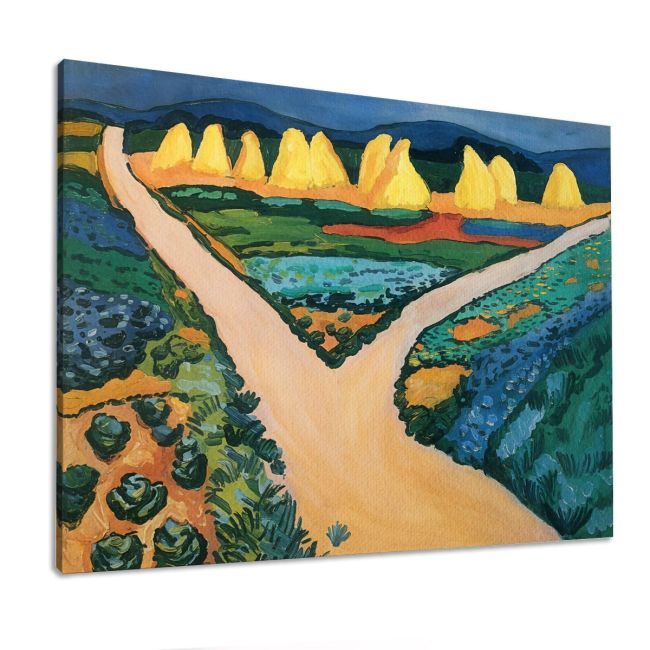 Canvas print Vegetable fields, Macke August