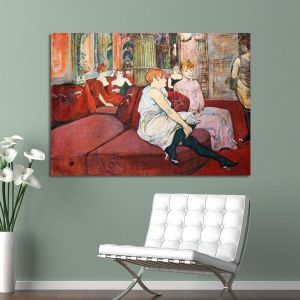 Πίνακας ζωγραφικής The salon in ther rue des Moulins, Henri de Toulouse Lautrec