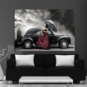 Canvas print Mauve lady