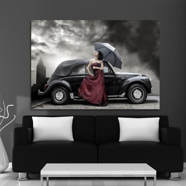 Canvas print Mauve lady