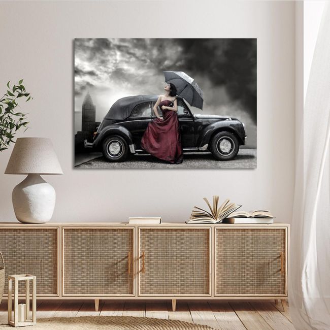 Canvas print Mauve lady