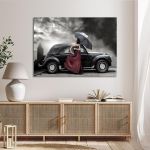 Canvas print Mauve lady