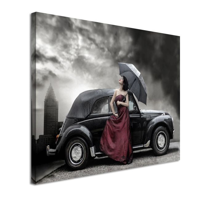 Canvas print Mauve lady