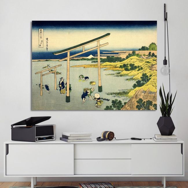 Canvas print Bay of Noboto, Hokusai Katsushika