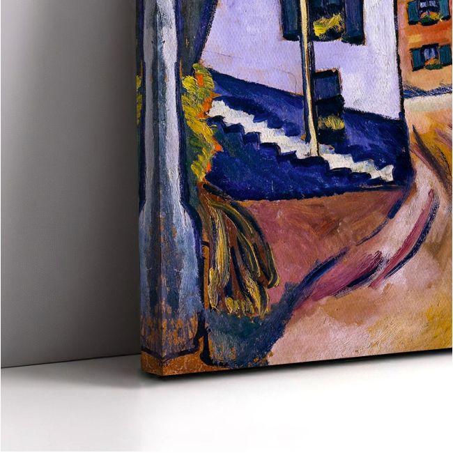 Πίνακας ζωγραφικής Street with church in Kander, Macke August
