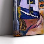 Canvas print Street with church in Kander, Macke August