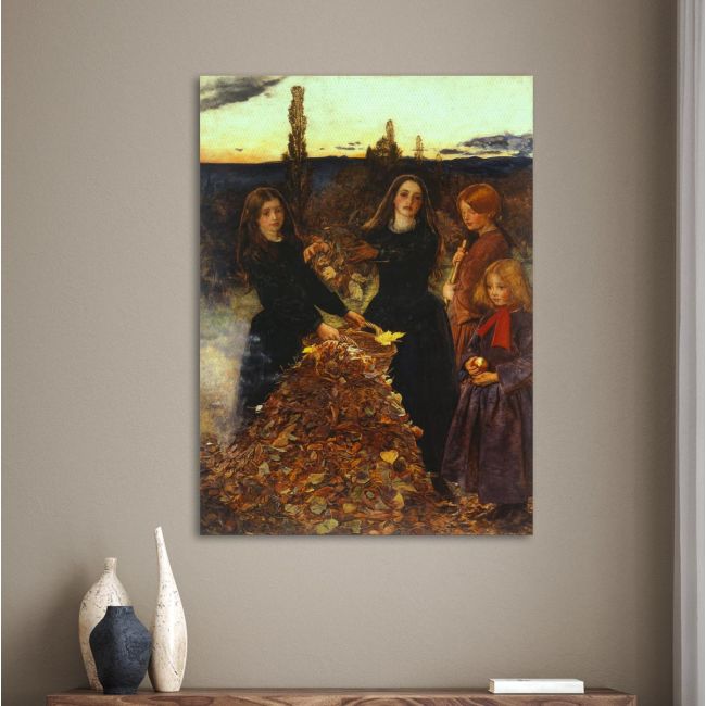 Canvas print Autumn leaves, Millais John Everett