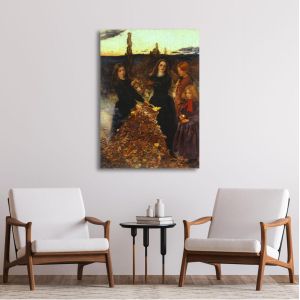 Canvas print Autumn leaves, Millais John Everett 2